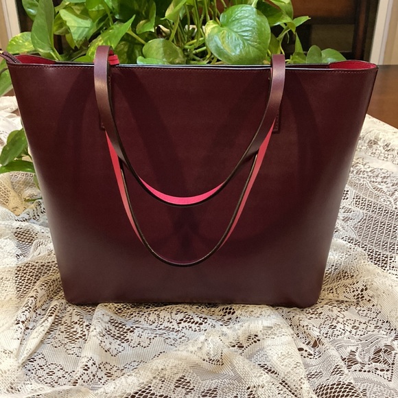 Kate Spade Lawton Way Maroon / Pink Tote (ABBA) - Picture 5 of 12